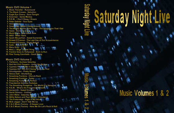 Music DVD Case Volume 1&2